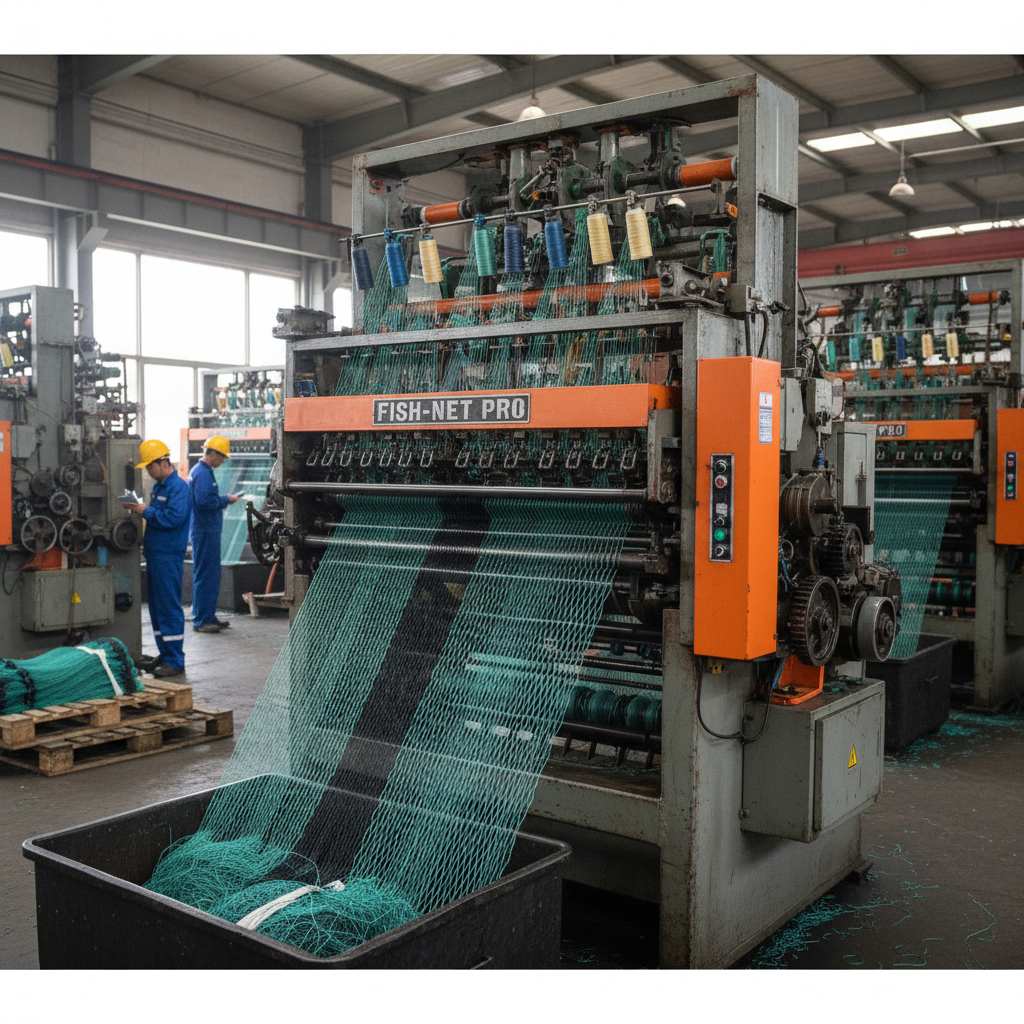 China Fish Net Weaving Machine