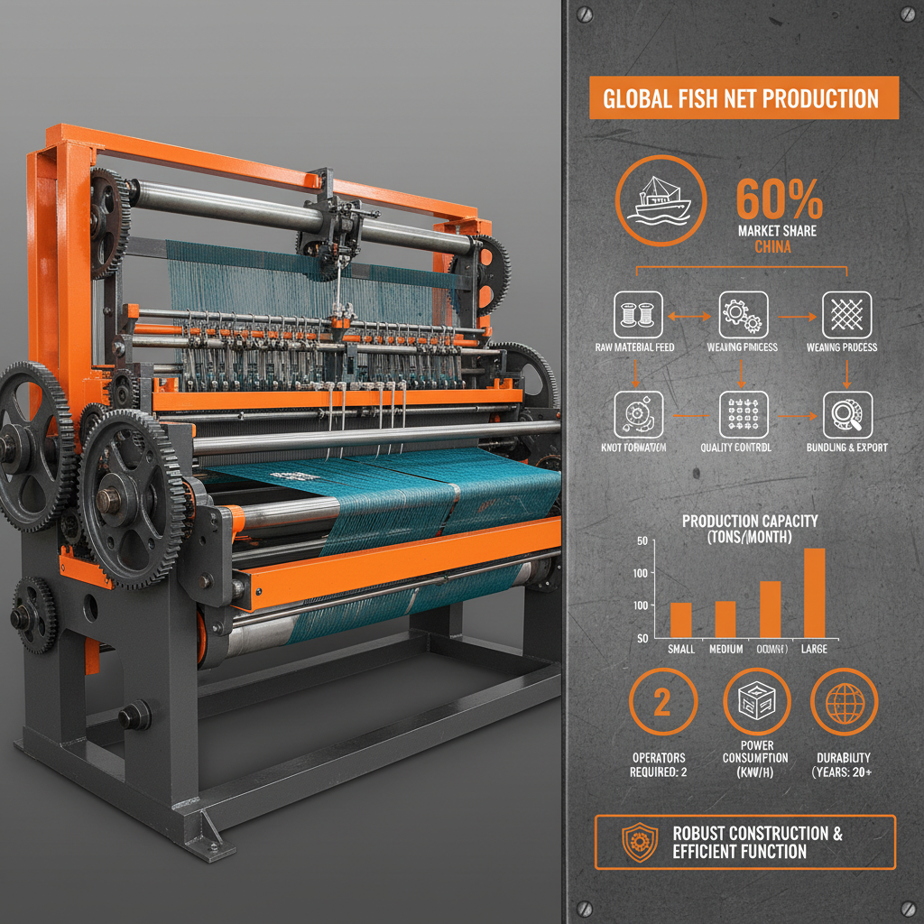 China Fish Net Weaving Machine