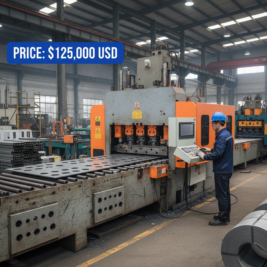 cable tray punching machine price