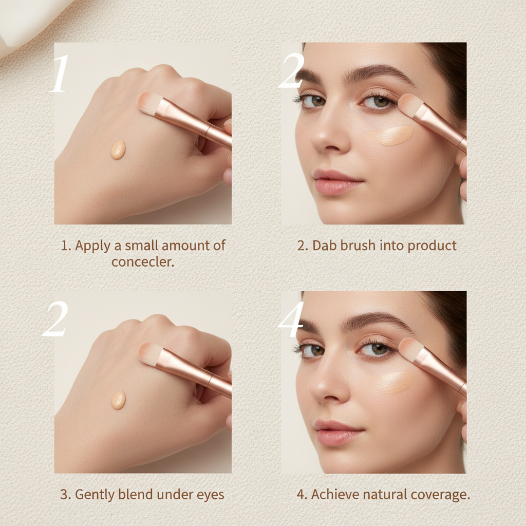 Mastering Makeup Precision with the Angled Concealer Brush