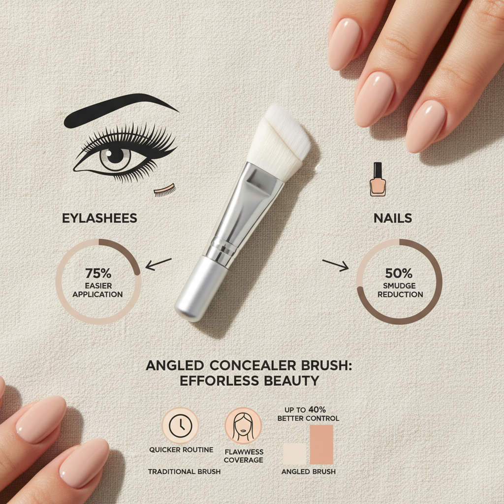 Mastering Makeup Precision with the Angled Concealer Brush