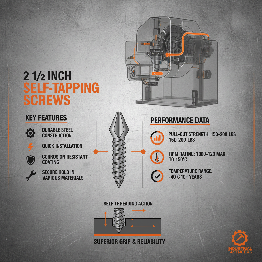 2 1/2 in self tapping screws