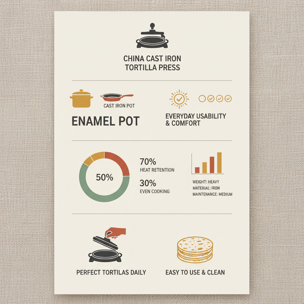 China cast iron tortilla press