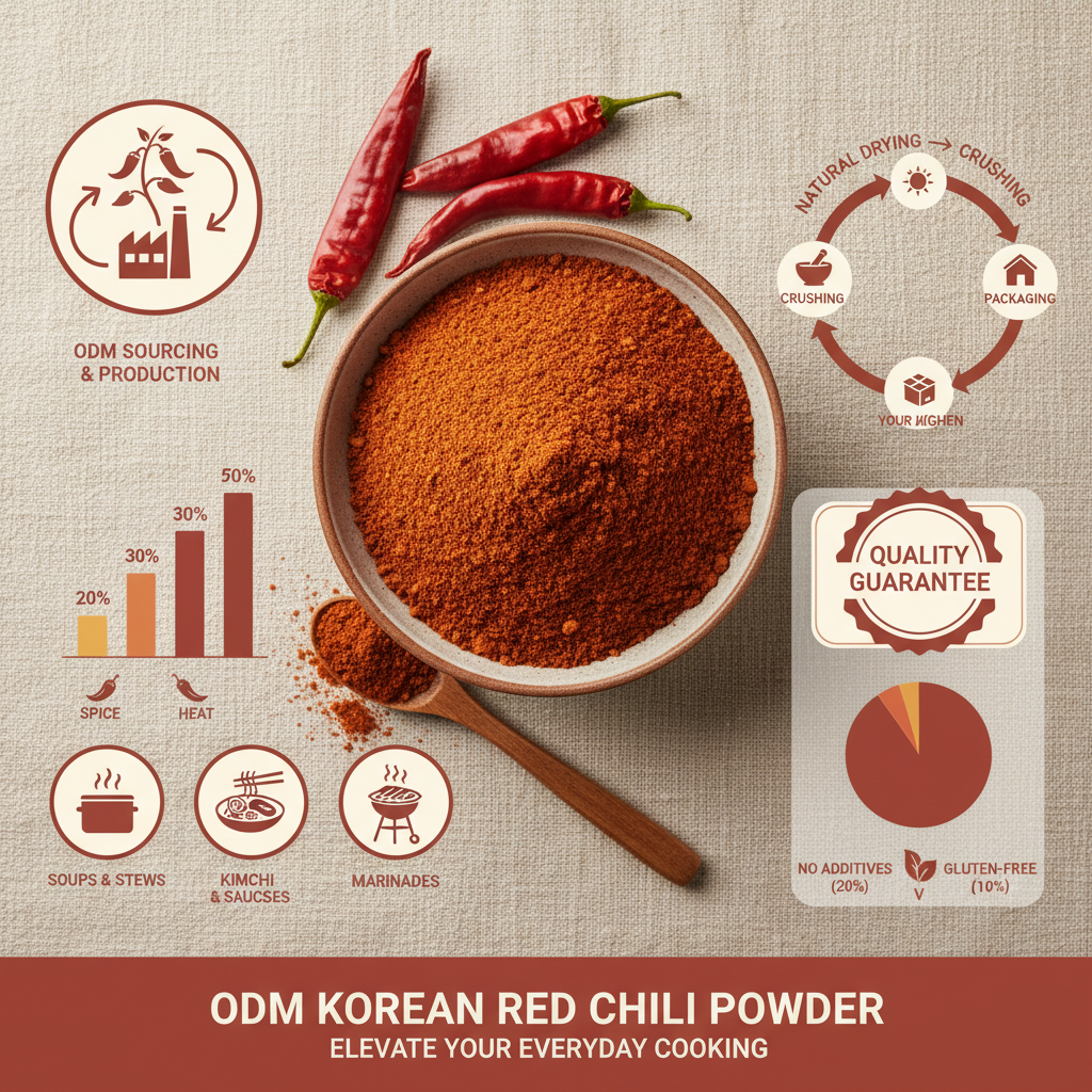 odm korean red chili powder