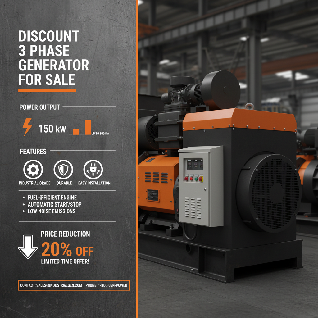 Discount 3 phase generator for sale