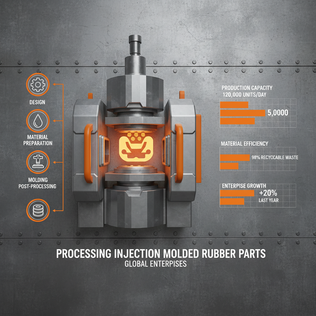 Processing injection molded rubber parts enterprises