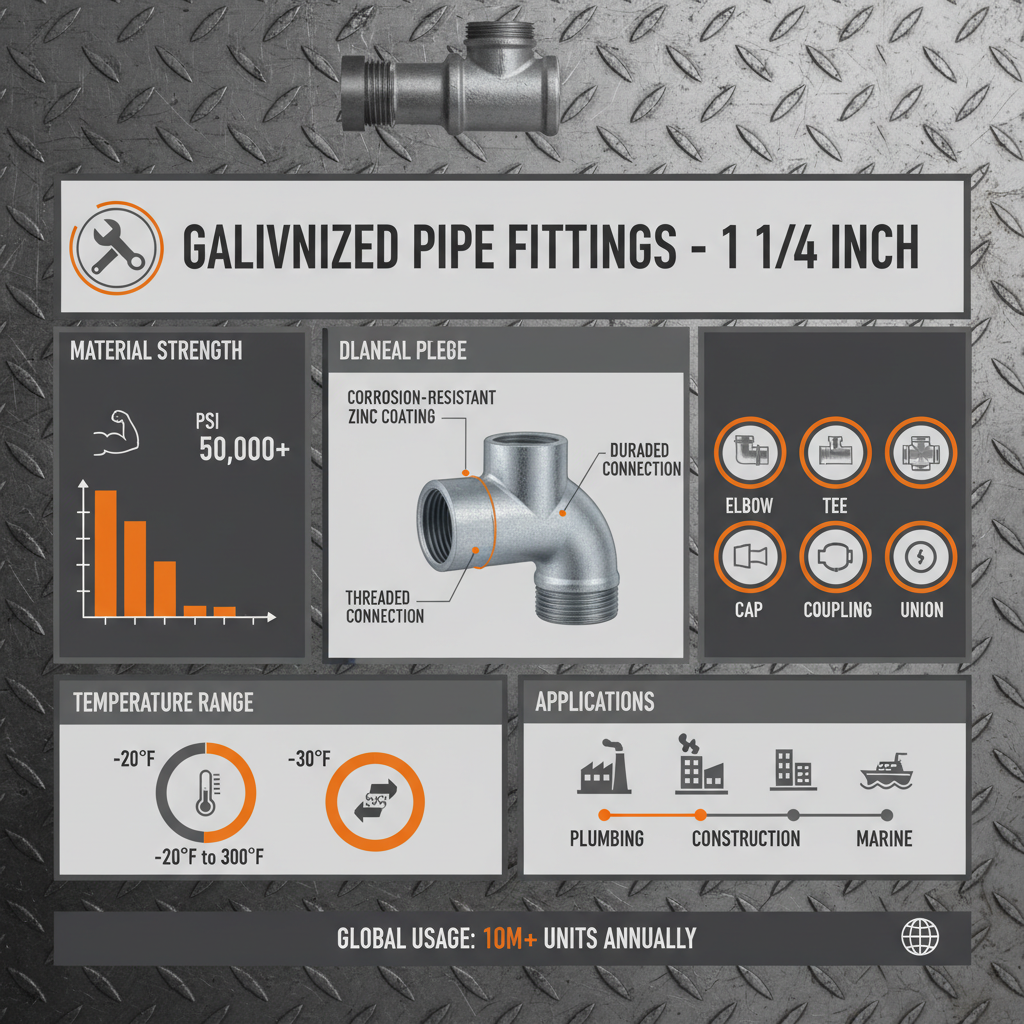 1 1/4 galvanized pipe fittings