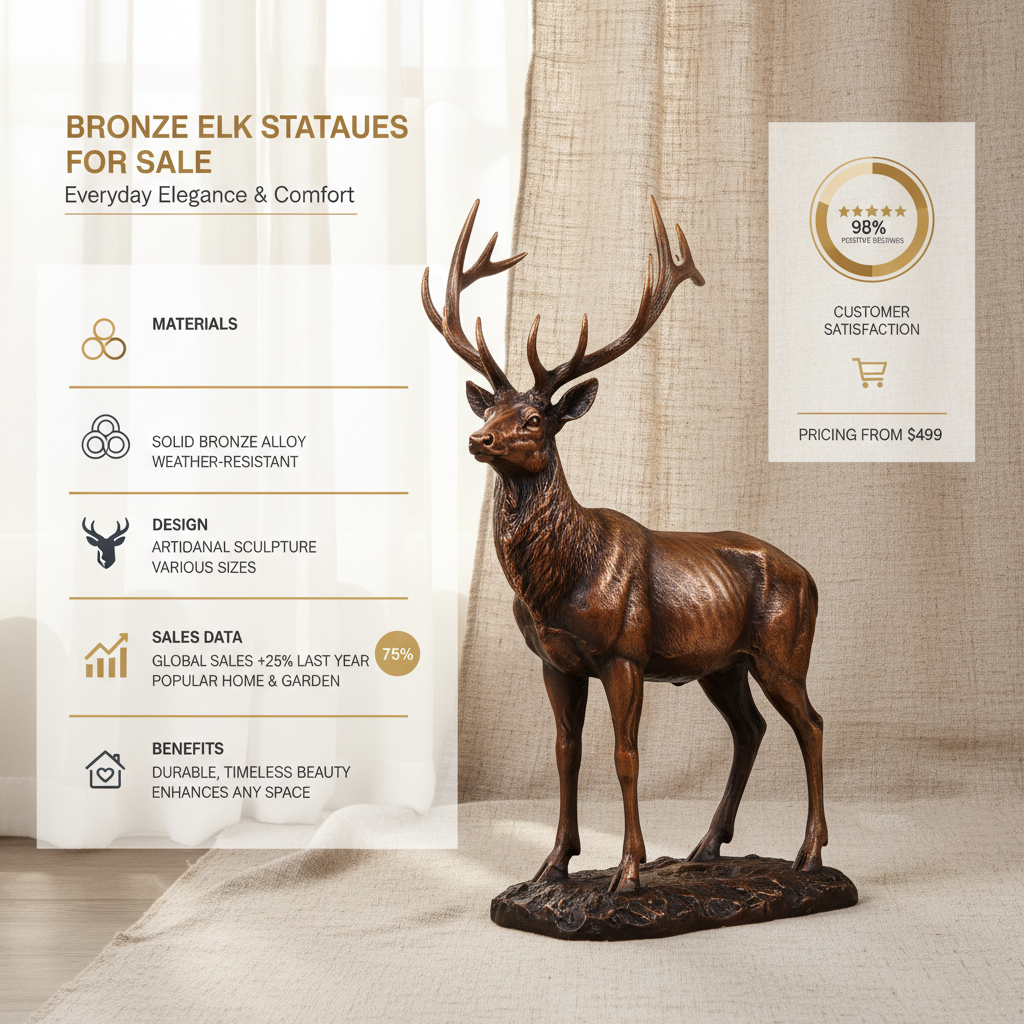 Discover Stunning Bronze Elk Statues for Sale and Enhance Your Space