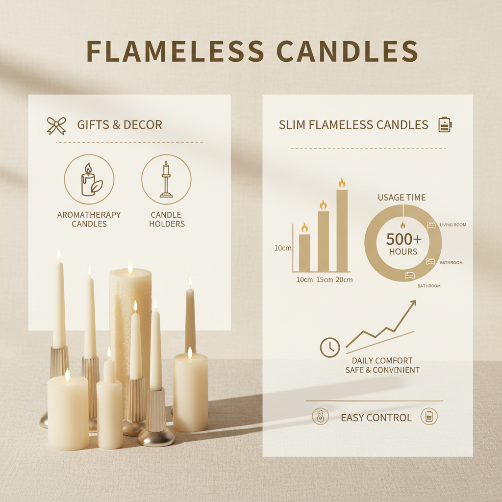Enhance Your Home Ambiance with Elegant Slim Flameless Candles
