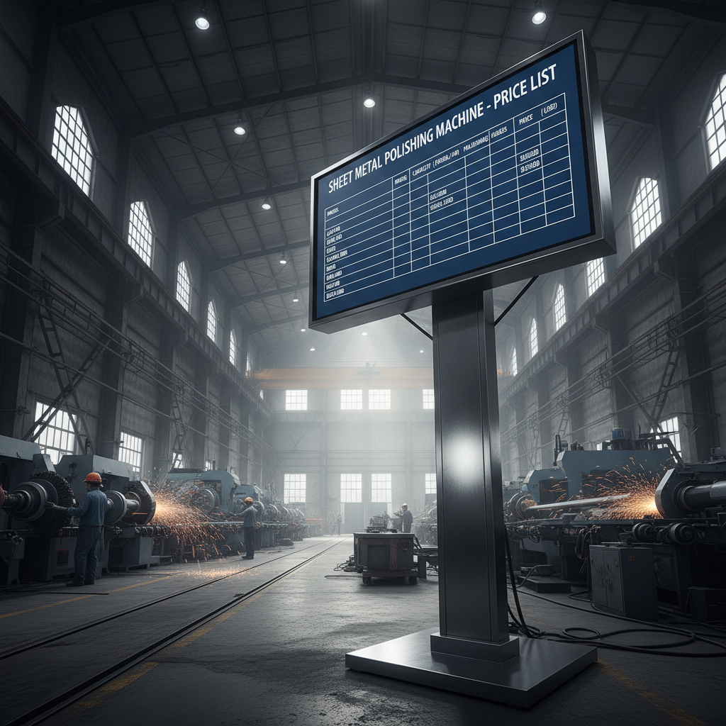 Comprehensive Sheet Metal Polishing Machine Pricelist for Optimal Surface Finishes