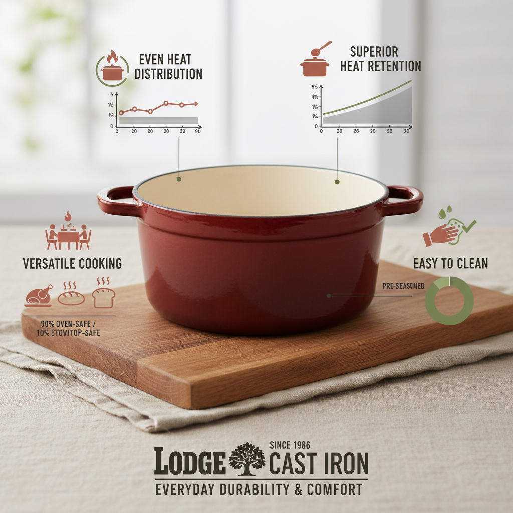 Unlock Culinary Excellence with a Lodge Cast Iron Casserole for Flavorful Meals