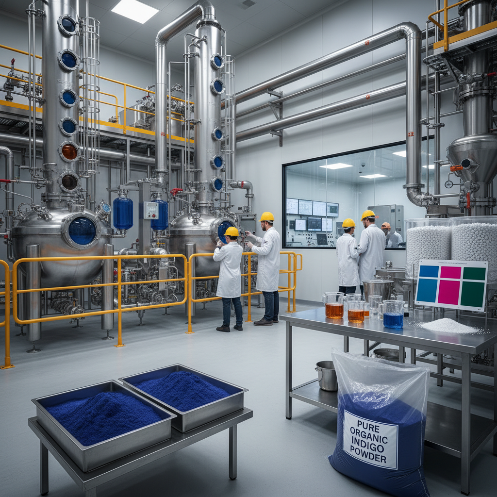 China Pure Organic Indigo Powder for Sustainable Textile Dyeing Solutions