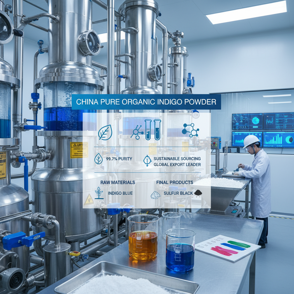 China Pure Organic Indigo Powder for Sustainable Textile Dyeing Solutions