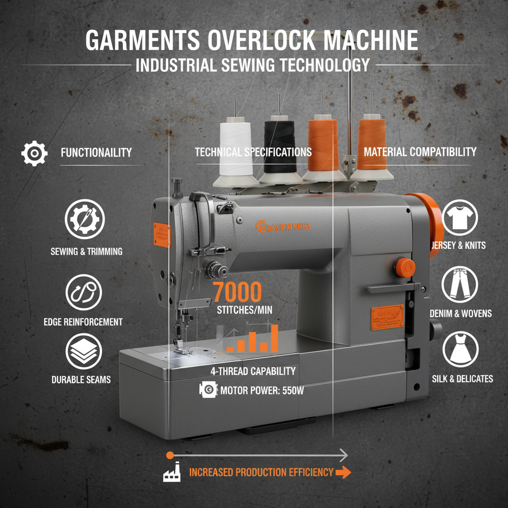 Choosing the Right Garments Overlock Machine for Optimal Production Efficiency