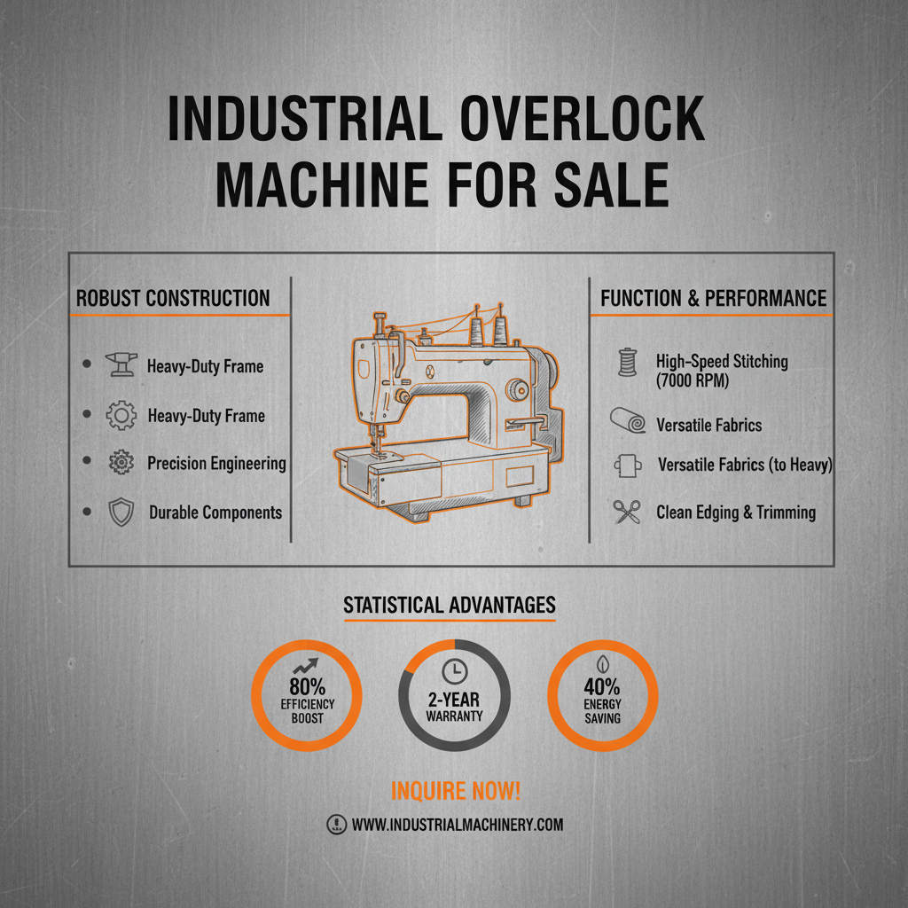 Find The Best Industrial Overlock Machine For Sale To Enhance Your Production