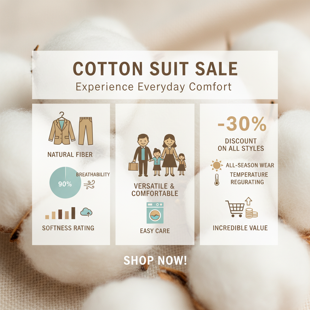 Unbeatable Cotton Suit Sale Style Comfort and Exceptional Prices