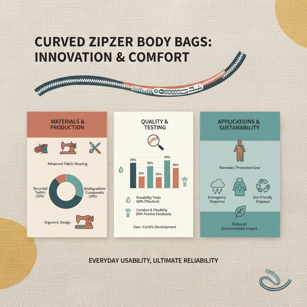 Helee Garment Your Premier Curved Zipper Body Bag Factory Partner