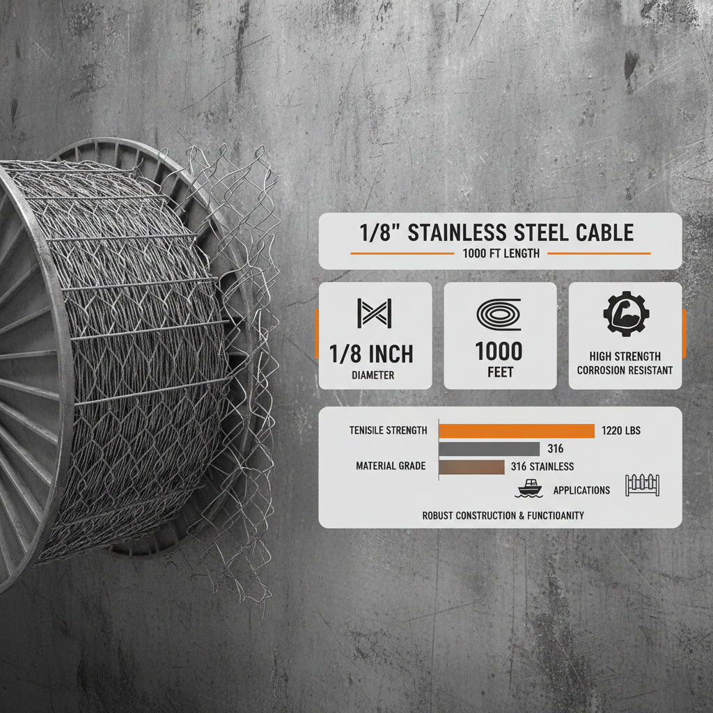Comprehensive Guide to Selecting the Right 1.8 Stainless Steel Cable 1000 ft for Your Projects