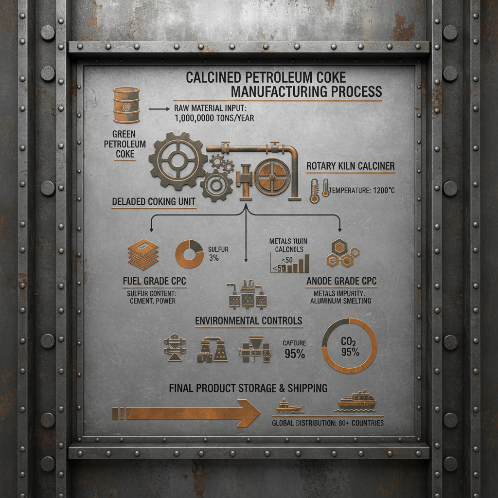 Detailed Analysis of Calcined Petroleum Coke Manufacturing Process PDF