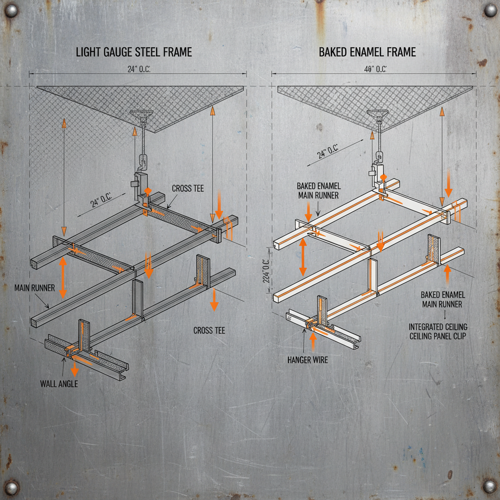 ceiling grid bars