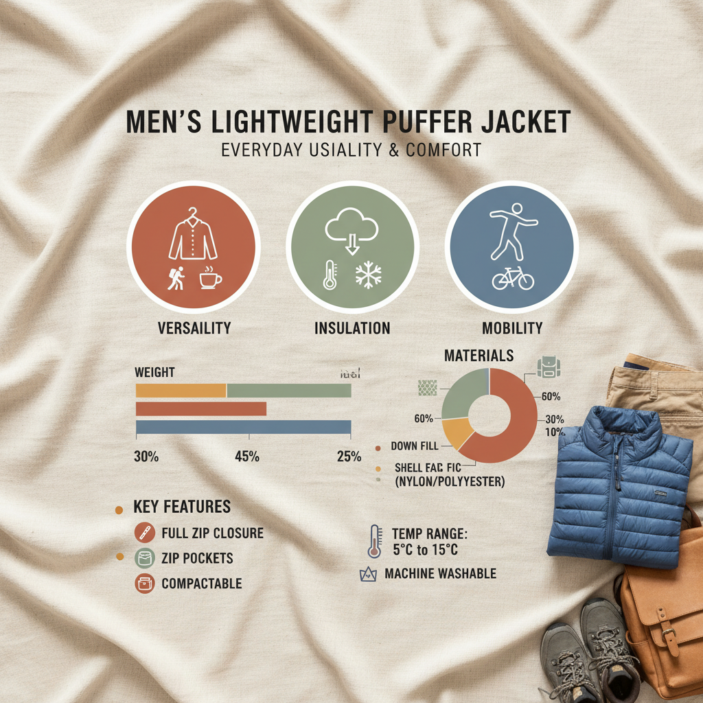 mens thin puffer jacket