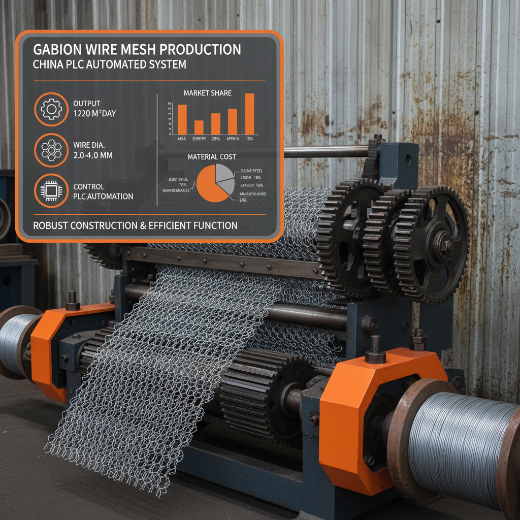 China PLC Gabion Wire Mesh Machine