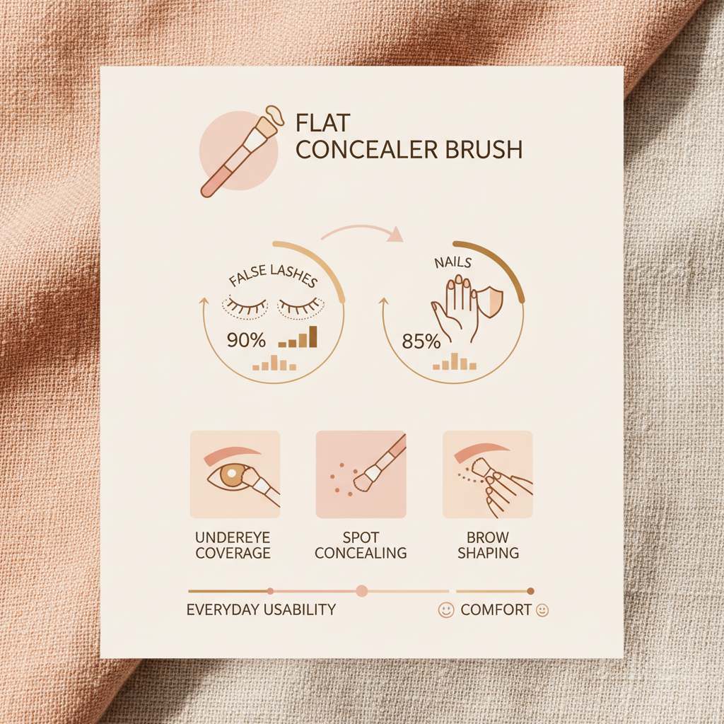 A Detailed Guide to Choosing the Perfect Concealer Brush Flat for Flawless Application