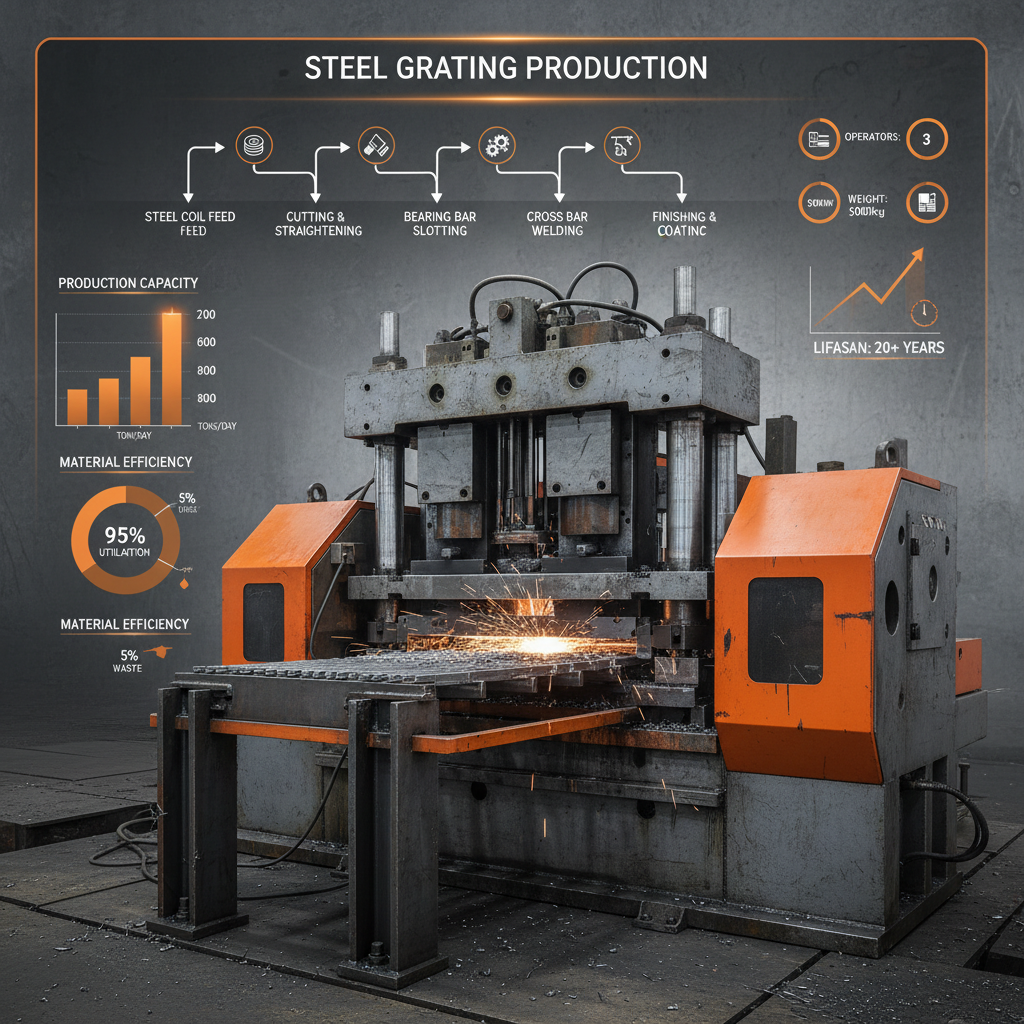 steel grating machine