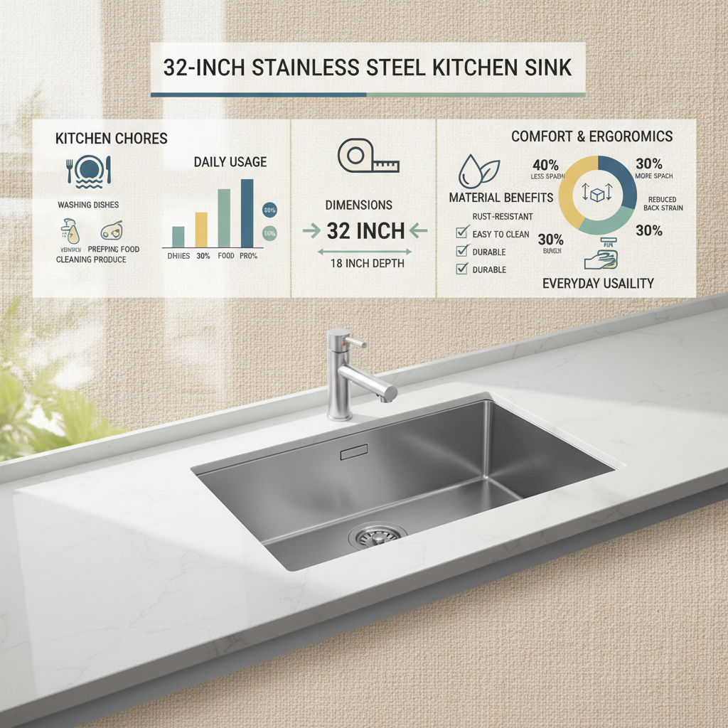 32 inch kitchen sink