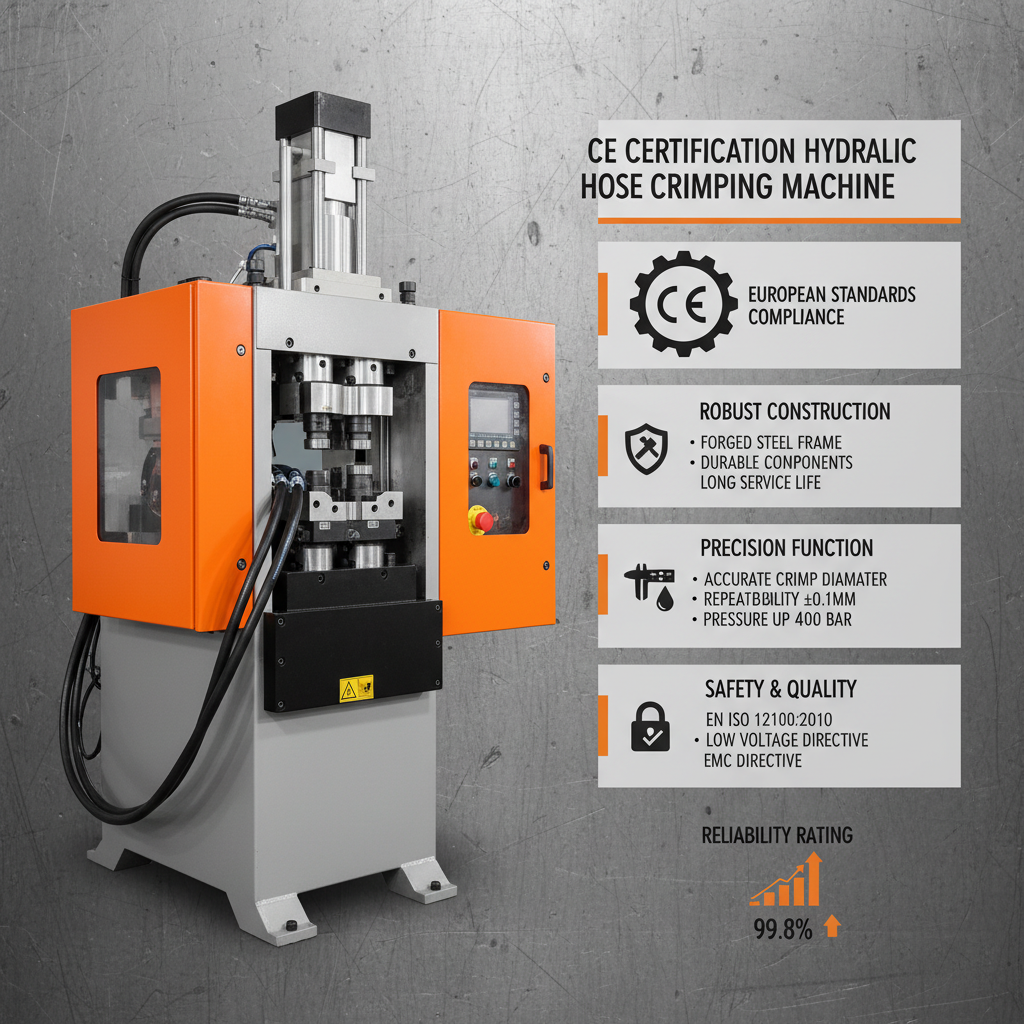 CE Certification hydraulic hose crimping machine