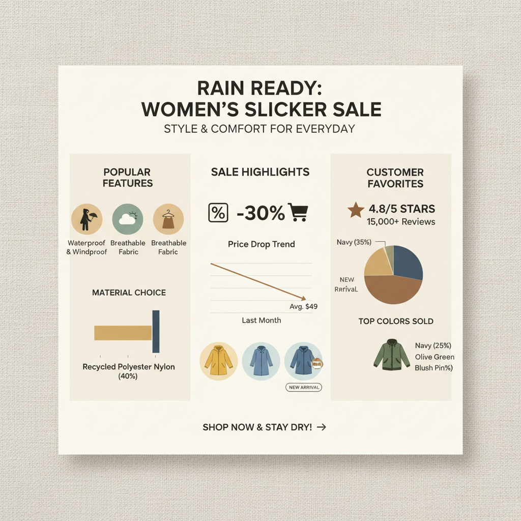 womens rain slicker sale