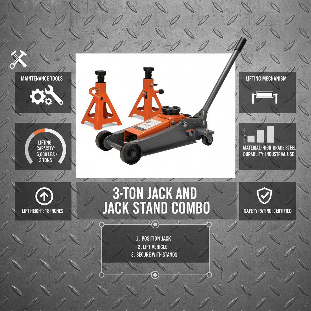 Maximize Safety with a Reliable 3 Ton Jack and Jack Stand Combo