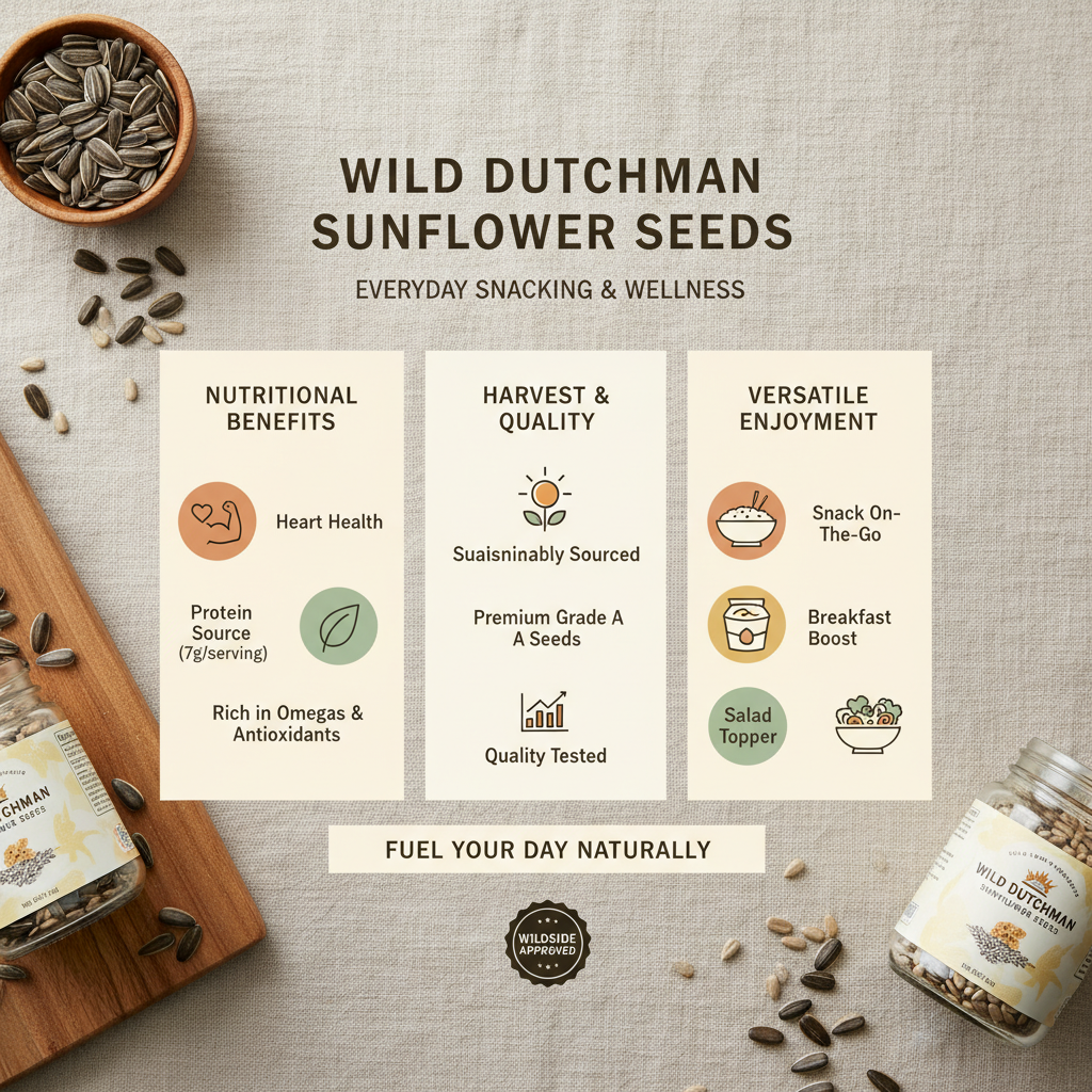 Exploring the Resilience and Applications of Wild Dutchman Sunflower Seeds