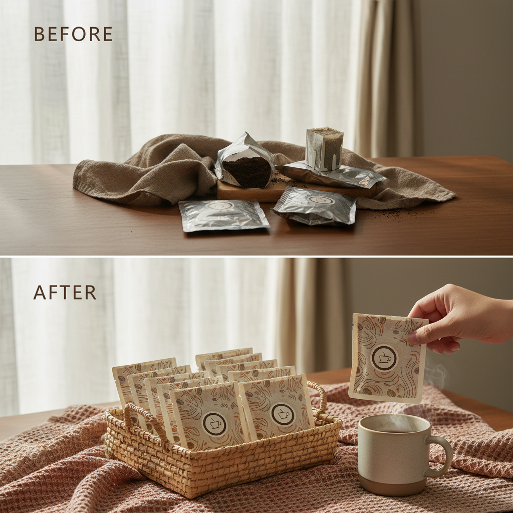 Exploring the Convenience and Innovation of the Drip Coffee Bag Experience