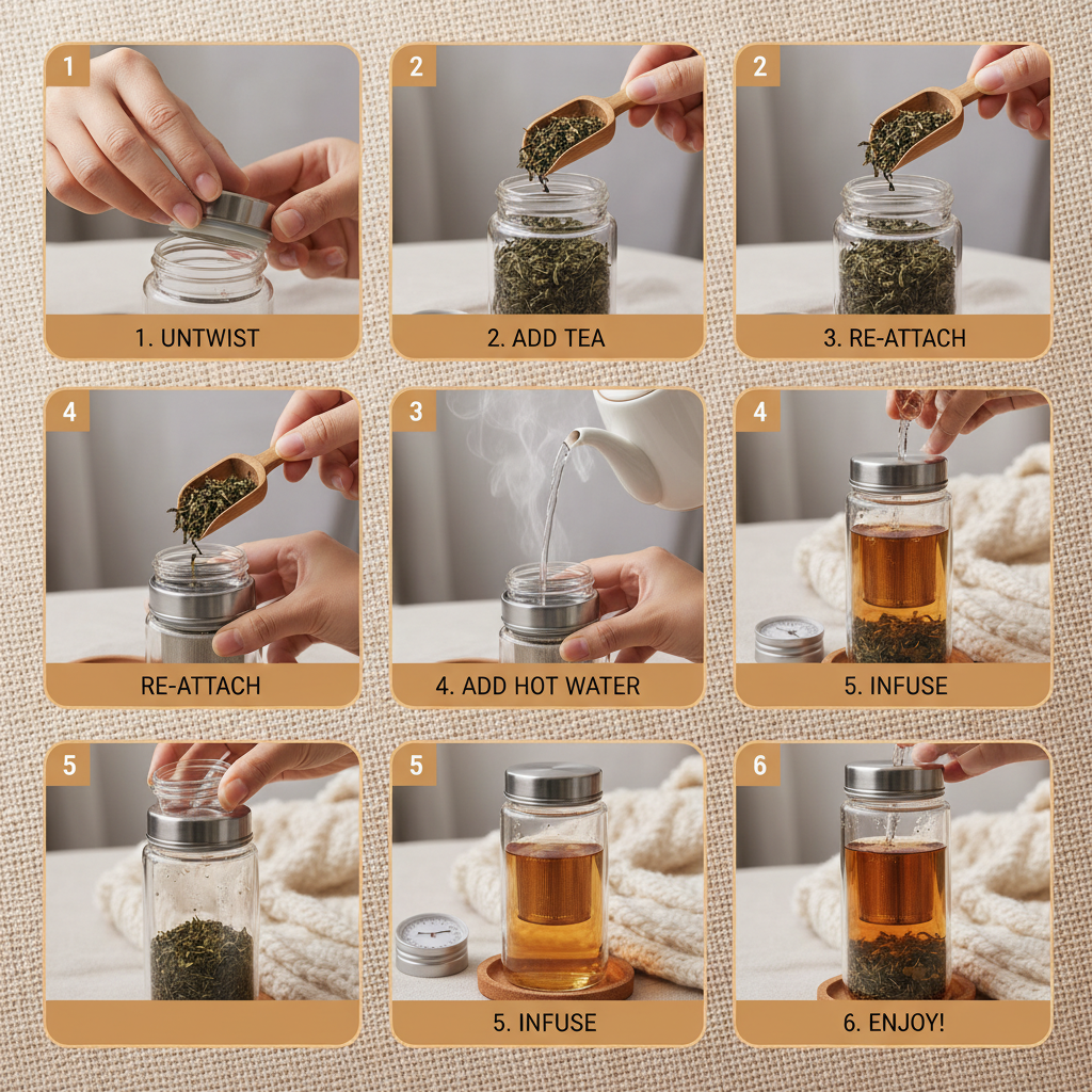 Elevate Your Tea Ritual with a Premium Glass Tea Infuser Bottle