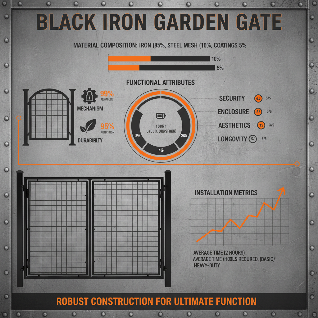 Elegant Black Iron Garden Gate Designs for Enhanced Security and Curb Appeal