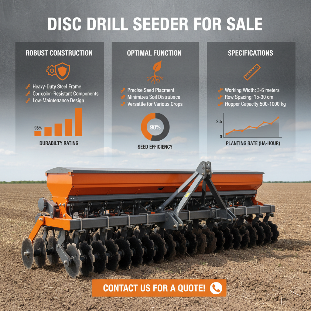 Maximize Crop Yields with a Quality Disc Drill Seeder for Sale