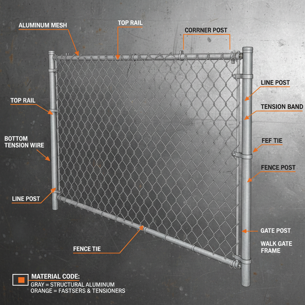 Exploring the Benefits and Applications of Aluminum Chain Link Fence Systems