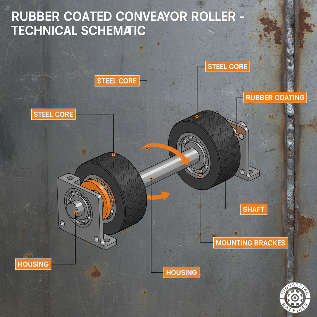 Optimizing Material Handling with Durable Rubber Coated Conveyor Rollers