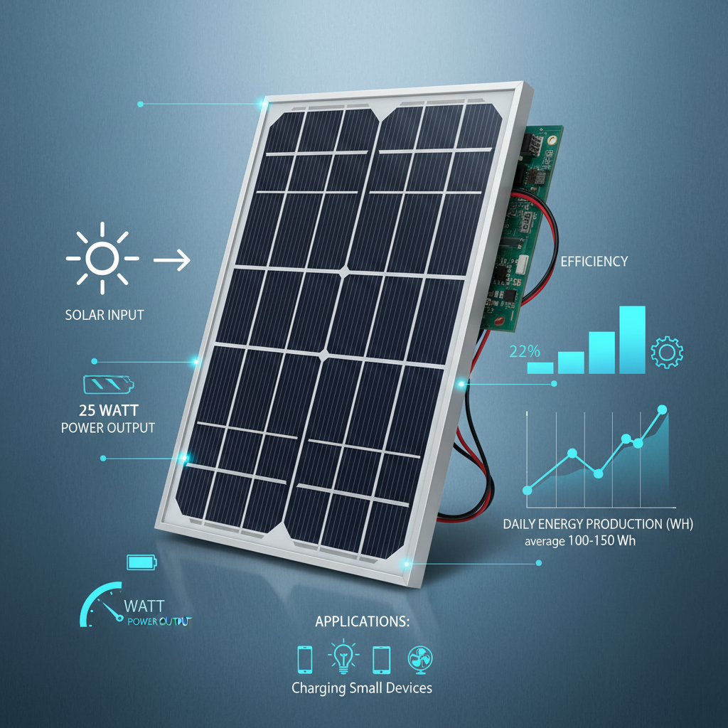 25 watt solar panel