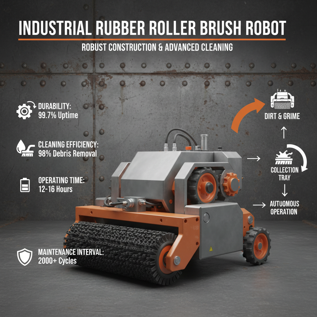 rubber roller brush robot
