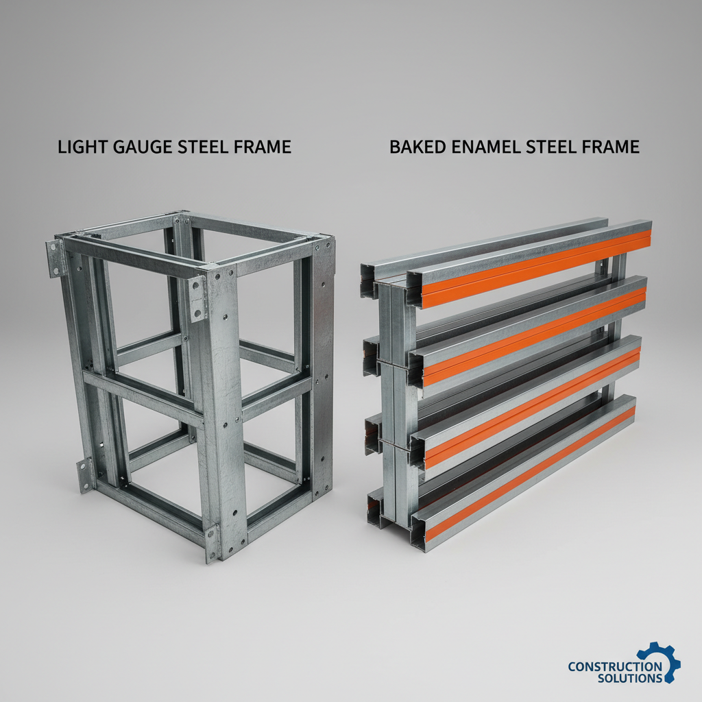 light galvanized steel frame