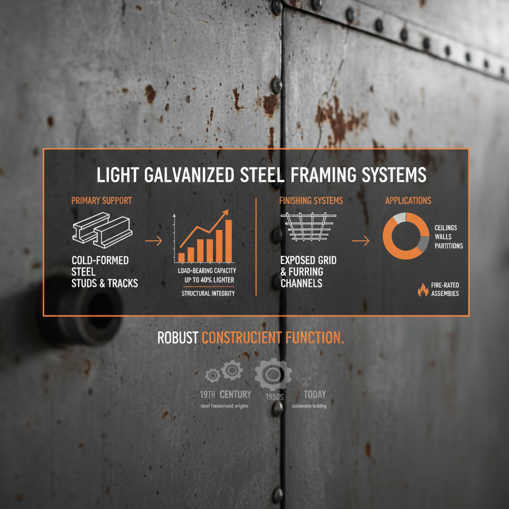 light galvanized steel frame