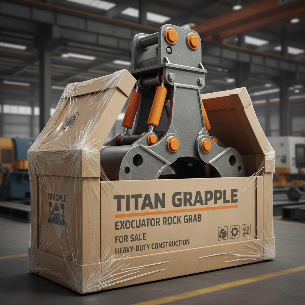 excavator rock grab for sale