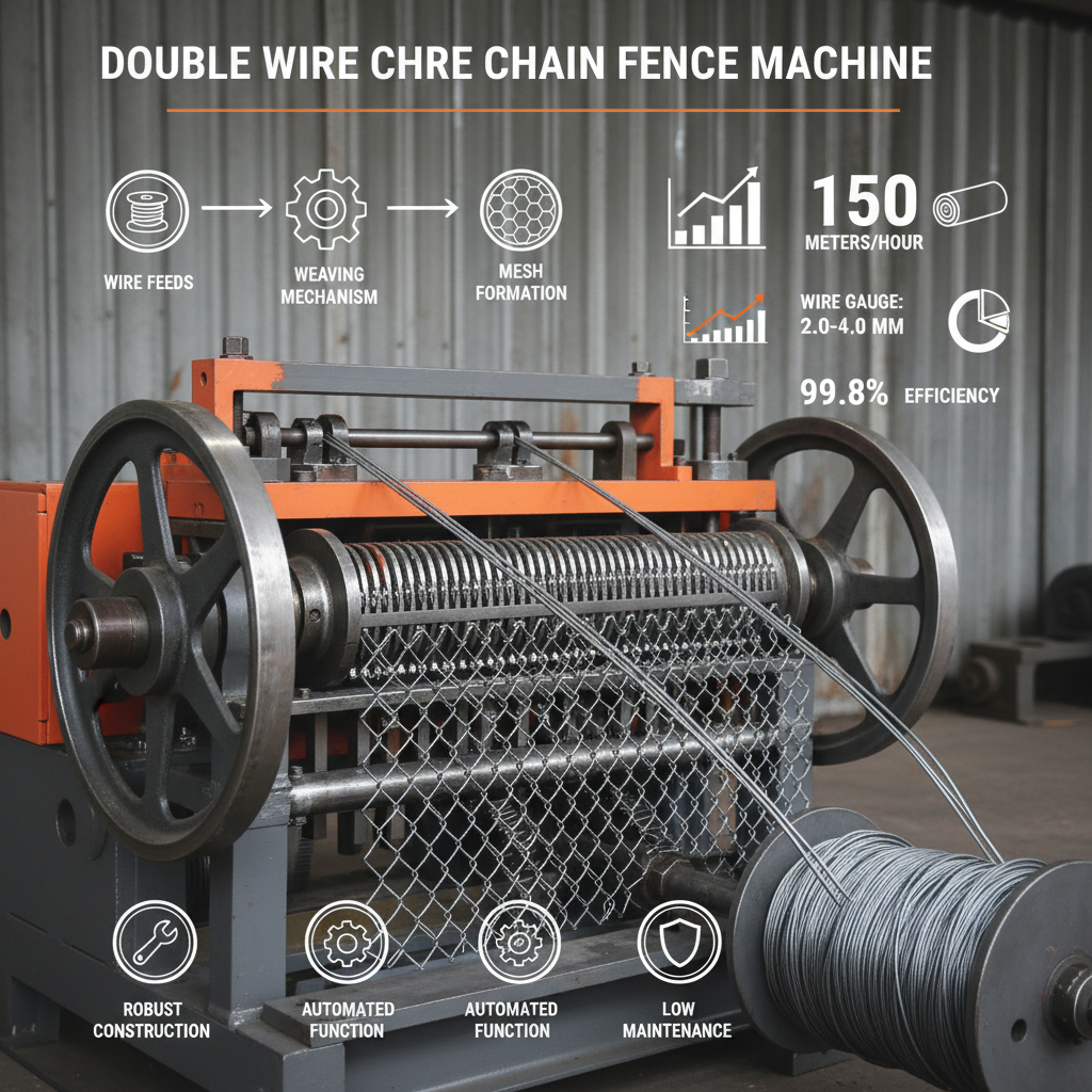 double wire chain link fence machine