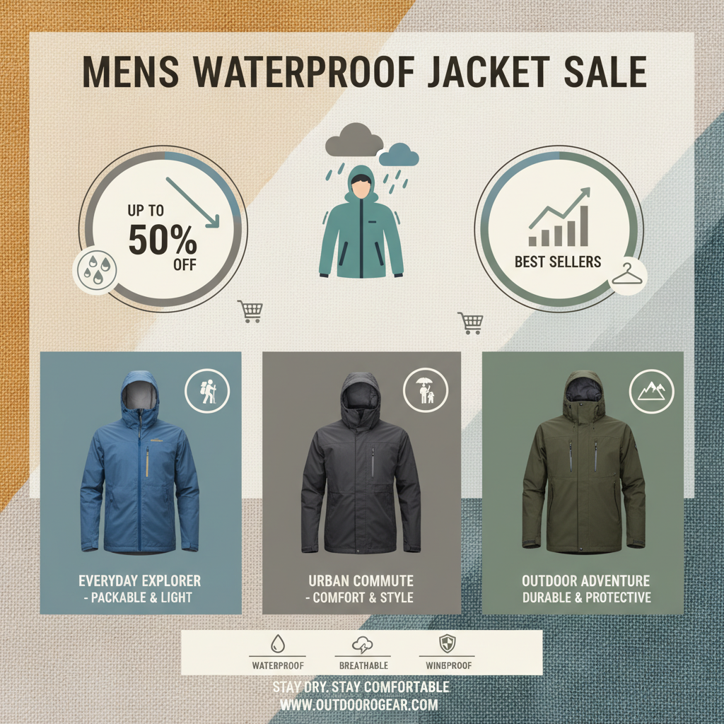 mens waterproof jacket sale