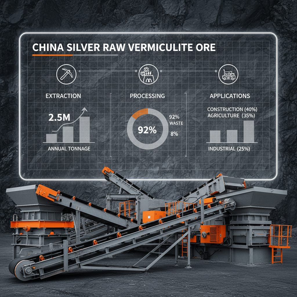 China silver Raw Vermiculite Ore