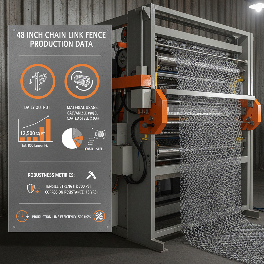 48 inch chain link fence