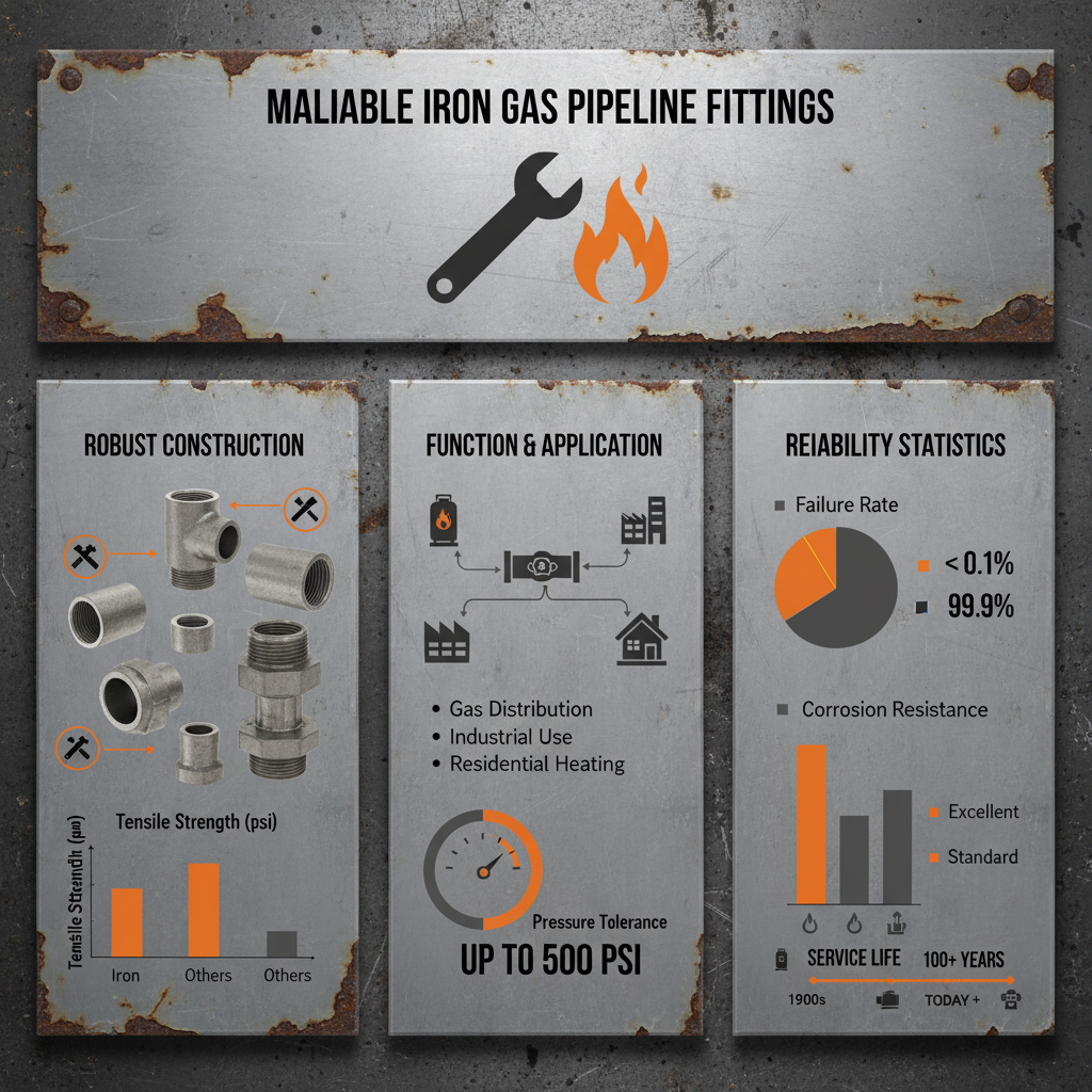 malleable iron fittings for gas pipeline