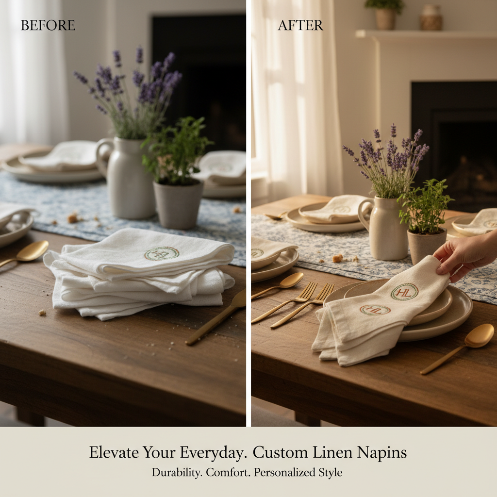 Elevate Your Brand with Custom Linen Napkins with Logo for Events